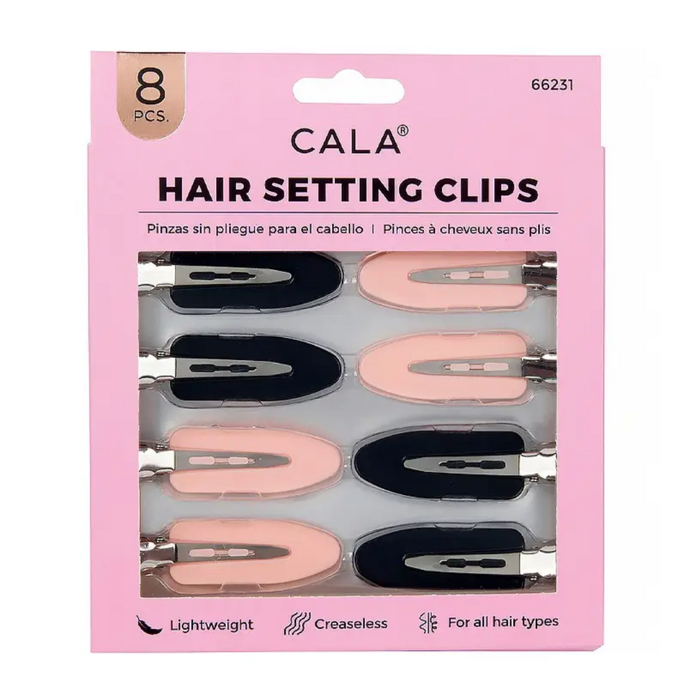 Set of 6 flat hair clips